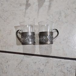 Vintage Antique Turkish Shot Glasses