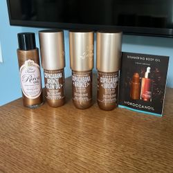 Sol De Janeiro Glowmotions Copacabana bronze glow,Too Faced Royal oil body
