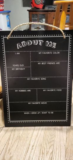 About Me board