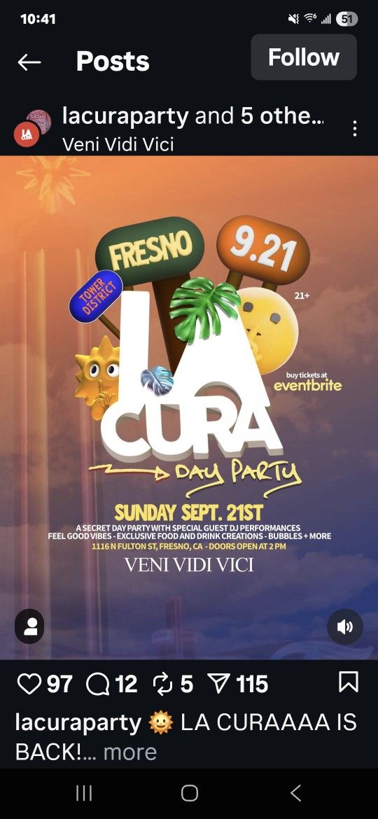 La CURA 2 Tickets For Today