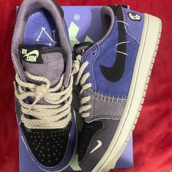 Zion Williamson x Air Jordan 1 Retro Low OG 'Voodoo Alternate' Size 8