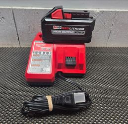 Milwaukee  battery  and charger