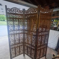 Solid Wood Room Divider