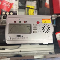 Vintage Korg Guitar And Bass Tuner GA-30