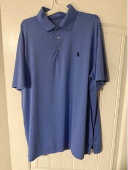 POLO in Baby Blue and Blue Stripes size Large