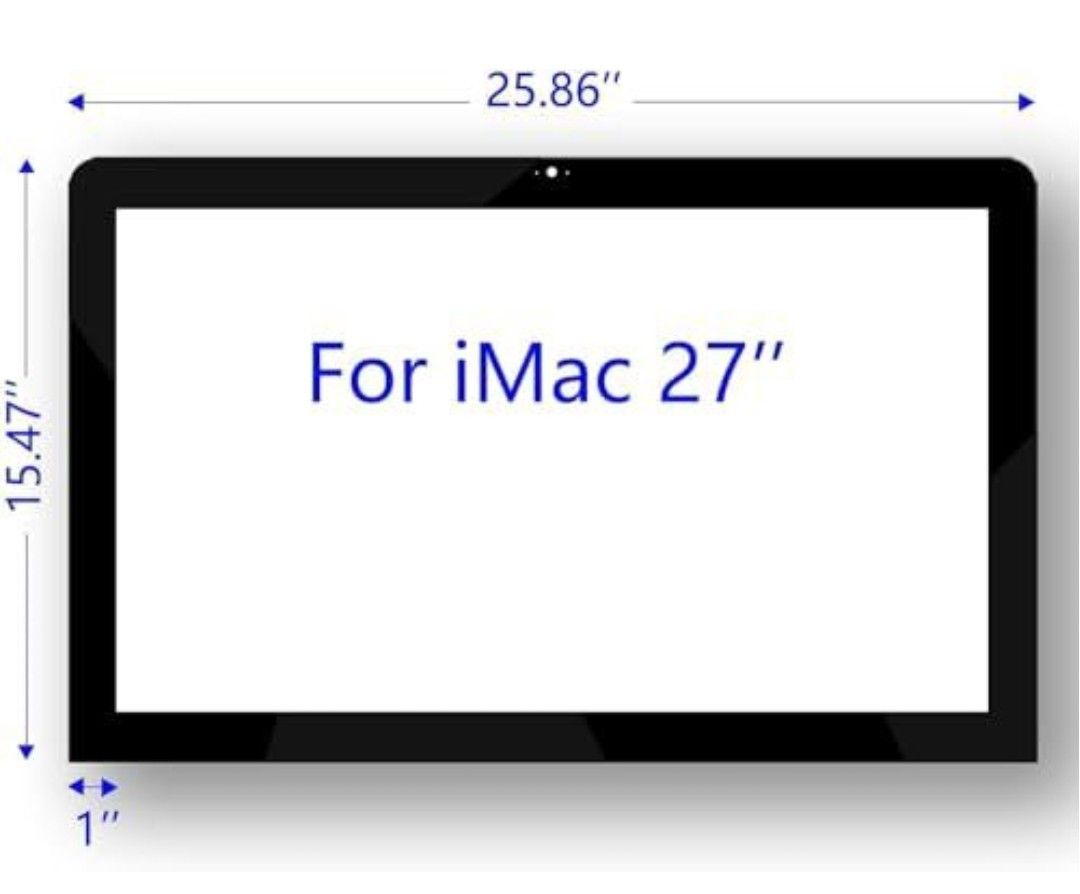GOTINSN A1419-A1862-A2115 Glass for Apple iMac 27 Inch Front Screen Panel Protector Glass (A1419-A1862-A2115 Glass)