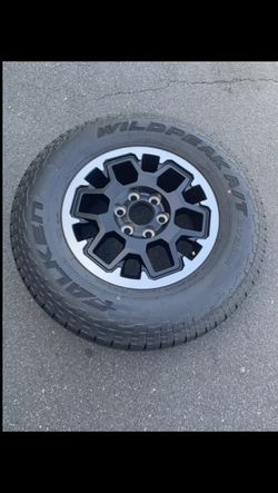 1 Only —- 265/70r18 6x139.7 6x5.5 TRD Stock Tacoma FJ CRuiser Tacoma Lexus GX470 4Runner Yukon Tahoe Tundra Rim Wheel New Tire 2025 DOT!