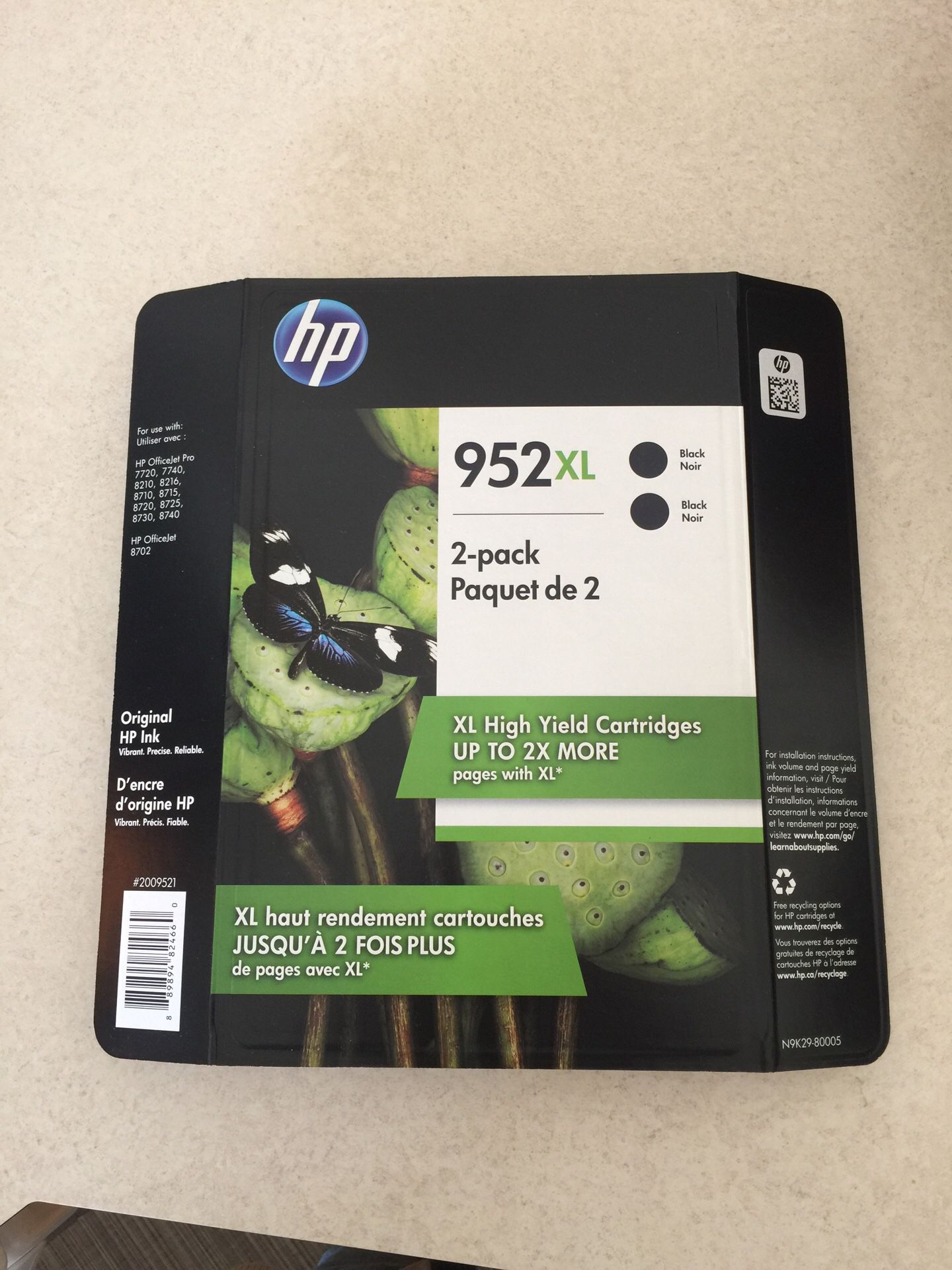 HP 952xl Black Ink 2 Pack