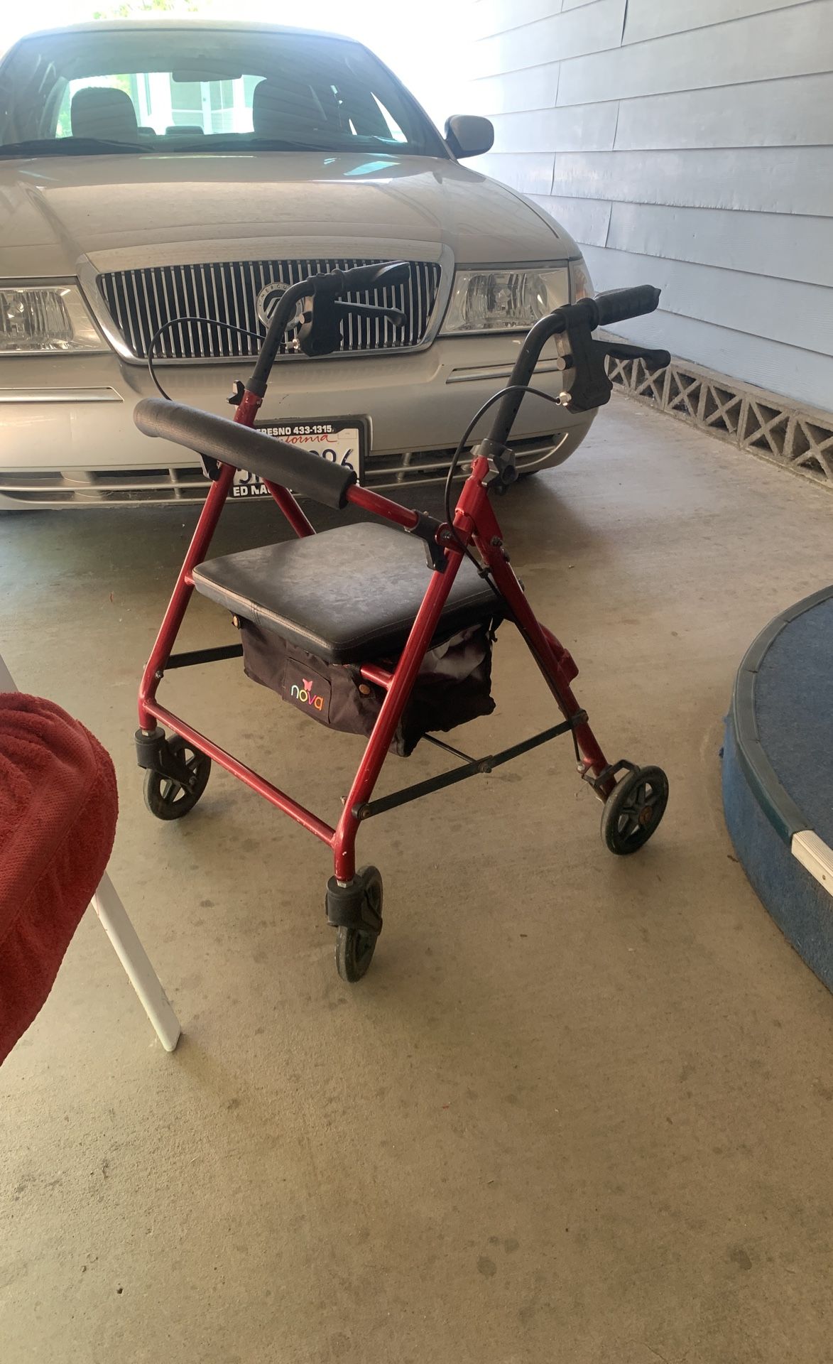Nova Rollator Walker w/ Seat & Storage - Like New!