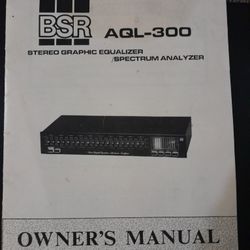 BSR STEREO EQUALIZER / SPECTRUM ANALYZER Aql-300