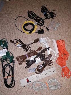 Extension Cords, Coax Cable Outlets, Saw Blade, PVC Pipe, Drawer Pulls