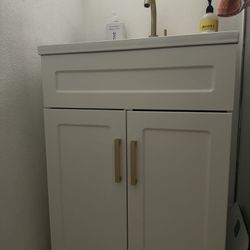 Bathroom Vanity with Ceramic Sink