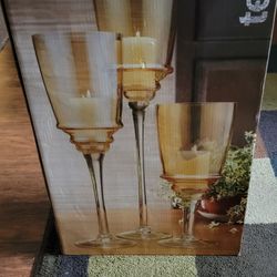 Set Of Three Hurricanes To Put Candles In