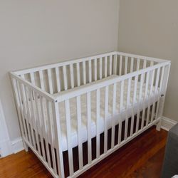 baby crib & matress & matress cover