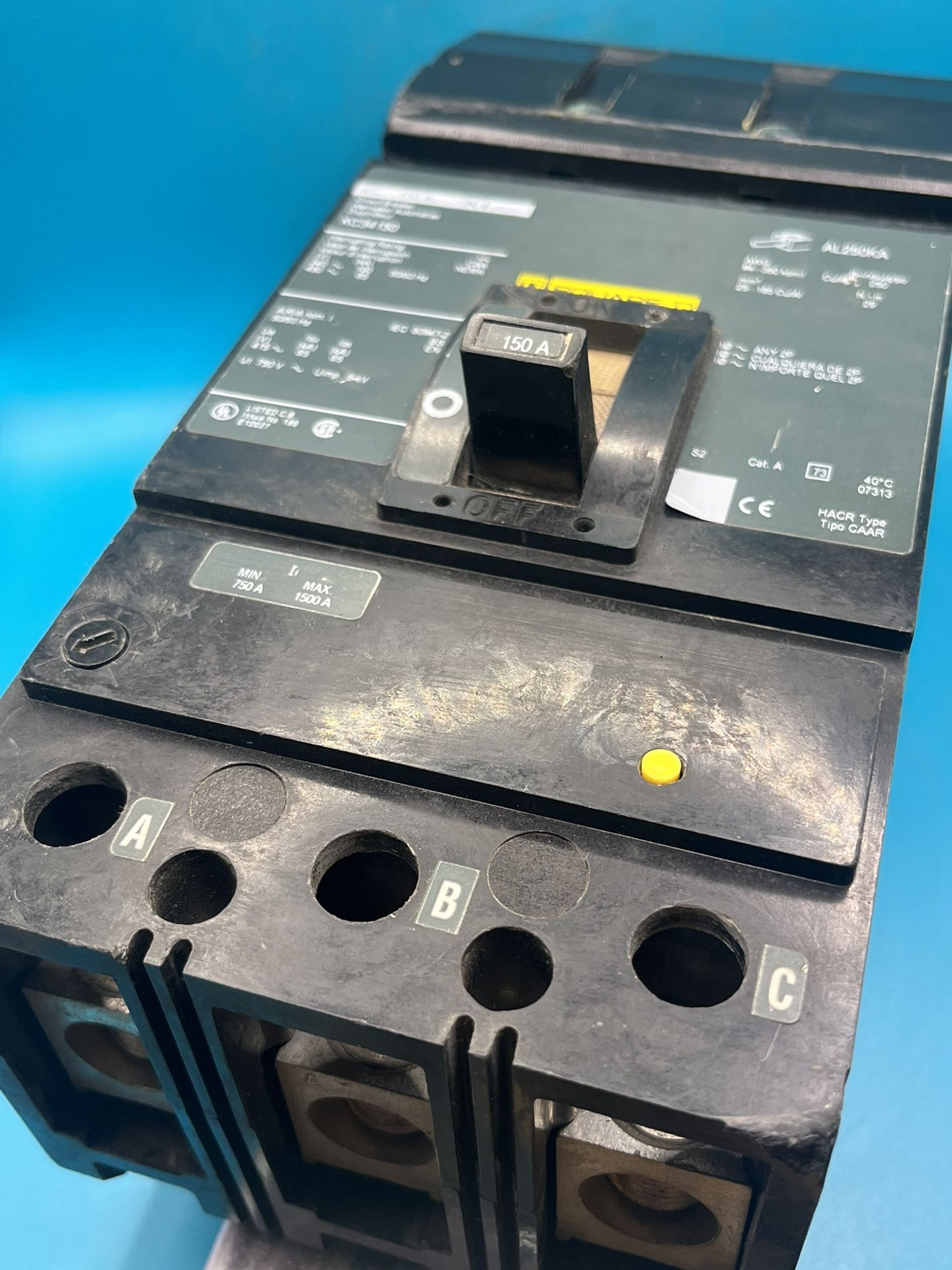 Square D KC34150 3 Pole 150 Amp I-Line Circuit Breaker