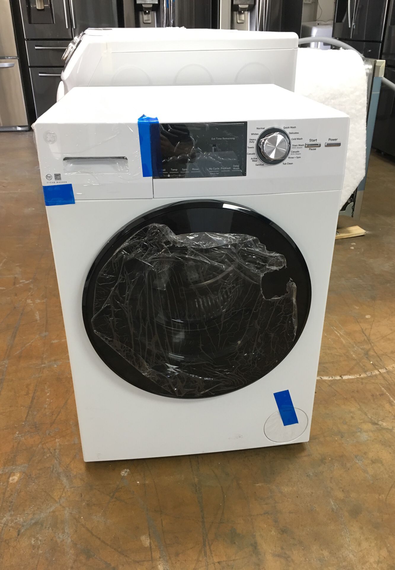 GE HIGH EFFICIENCY STACKABLE WHITE FRONT LOADING WASHER