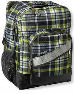 Brand new L.L. Bean Plaid Backpack