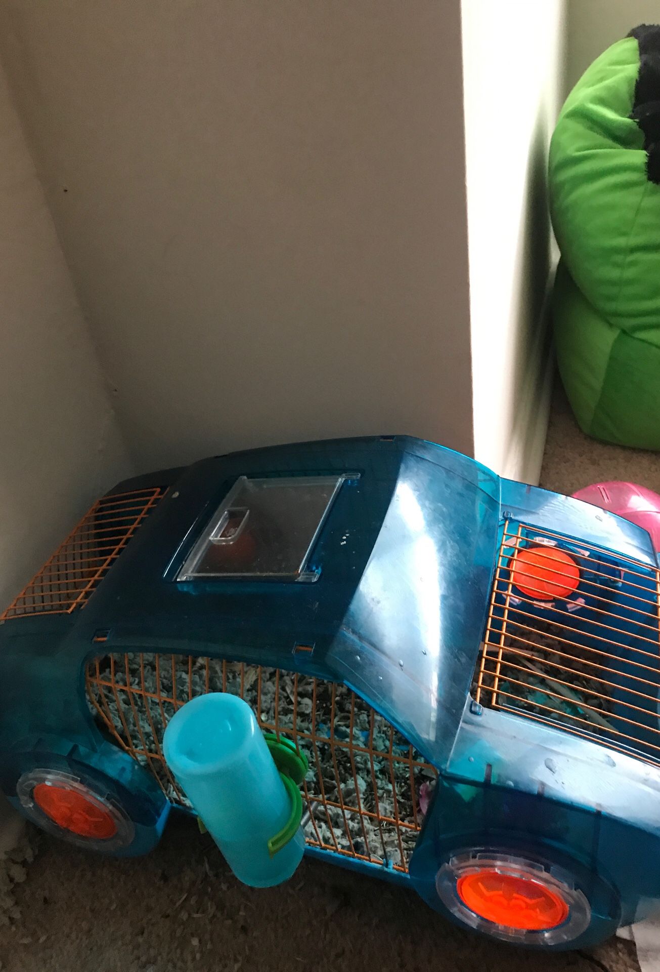Pet Hamster with cage and toys