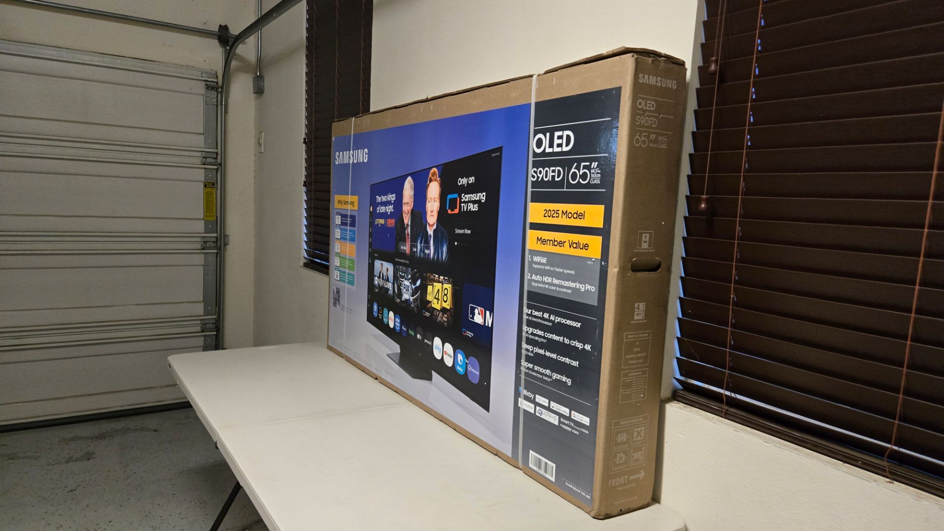65 Inch OLED S90F Samsung Smart TV 4K UHD with 144 Hz refresh rate. Brand new 2025 Model.