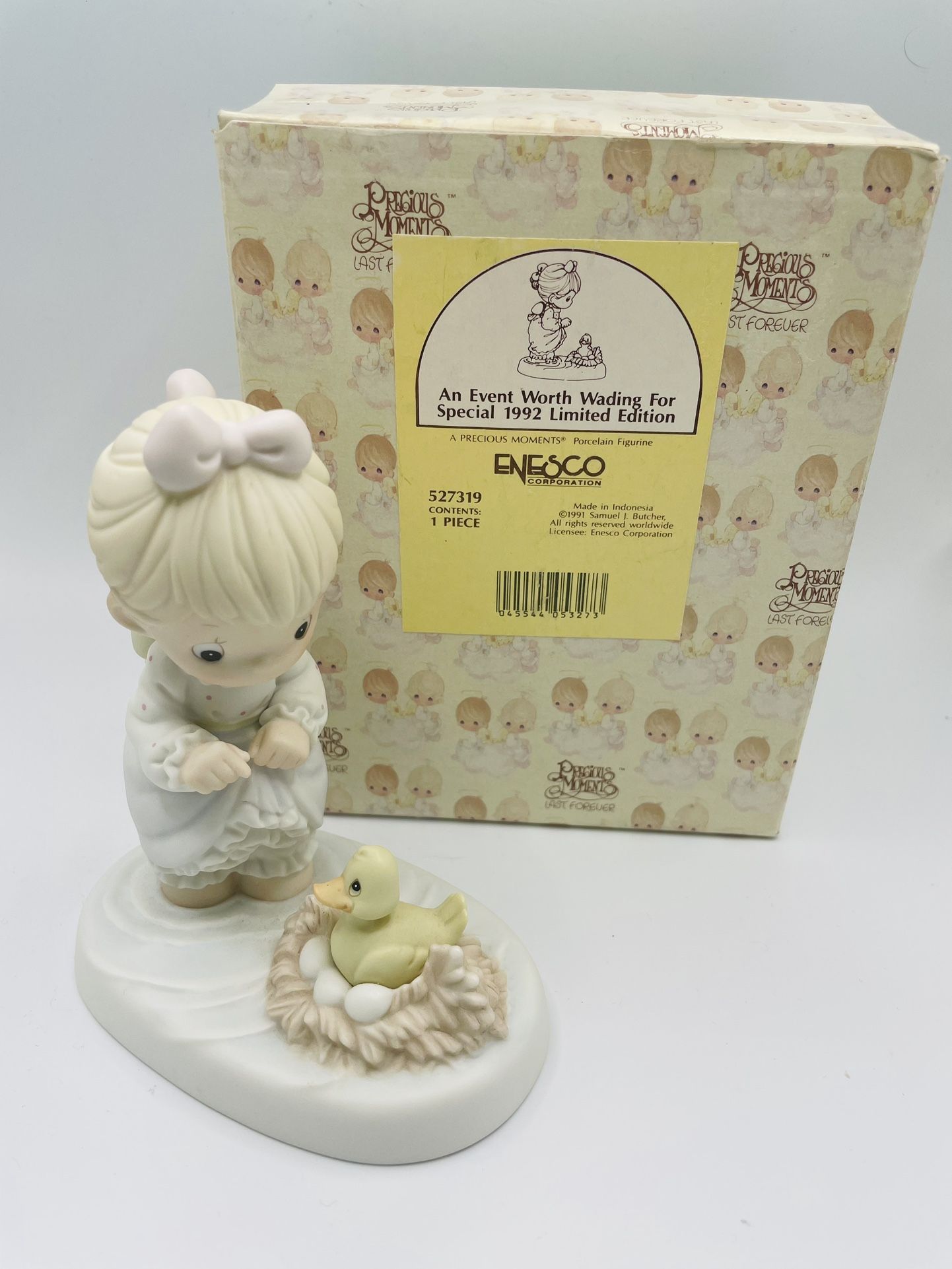 Precious Moments An Event Worth Wading For Special 1992 Limited Edition Figurine