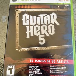 Xbox 360 Guitar Hero 5 Game Only