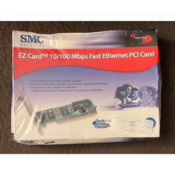 NEW SMC Networks Fast Ethernet PCI EZ Card Networking 32-Bit SMC1244TX 10/1000 Mbps PC