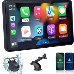 Apple carplay Screen 7‘’ Portable Android Screen Mirror Link Bluetooth  Backup Camera radio stereo