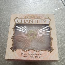 CHANTILLY Perfume Body Powder Deluxe Dusting Powder 5oz 141g Vintage NeW In BOX
