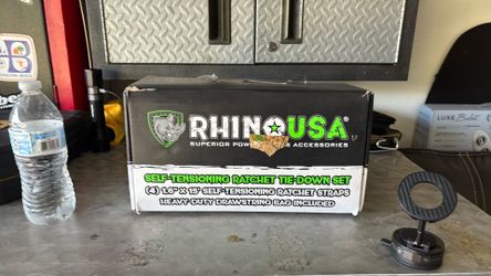 Rhino USA Self tensioning ratchet tie down pair 4 1.6x15
