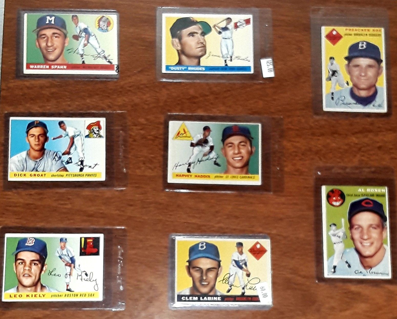 VINTAGE BASEBALL CARDS FROM THE 50S W/STARS