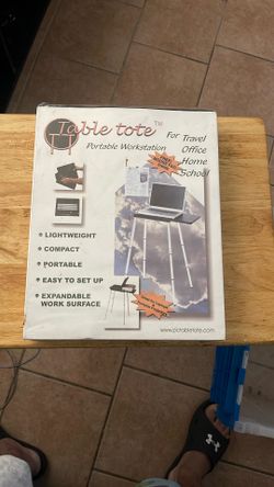 Tabletote Portable Compact Lightweight Adjustable Laptop Notebook Stand For Travel. Office. Home. School.