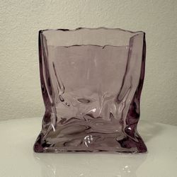 Lavender Glass Flower Vase