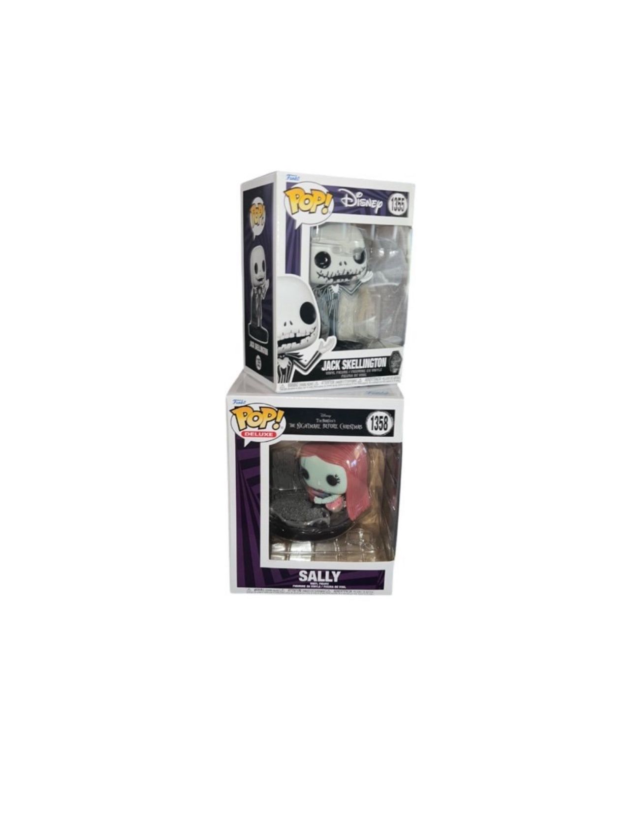 The Nightmare Before Christmas Sally Jack Skellington Funko Pop Vinyl Figure Set