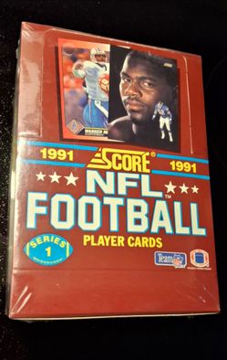 Factory-sealed 1991 Score Series 1 Football Hobby Box