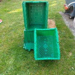  stackable storage bins!!!!!!!!great For Moving!