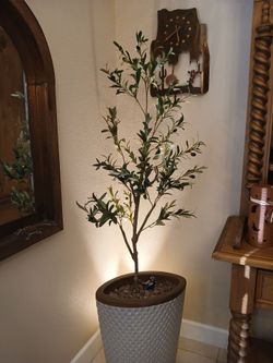 5 ft Artificial Olive Tree Faux Silk Tree
