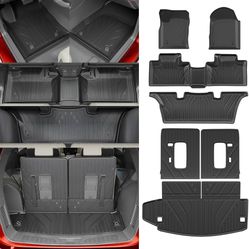 Floor Mats Compatible with 2016-2025 2026 Dodge Durango 6-Seater Trunk Mat Cargo Liner All Weather Back Seat Cover 2024 Durango Accessories (Trunk Mat