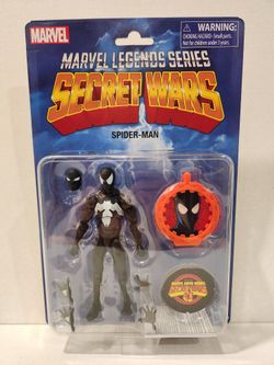 ML's Retro Carded Secret Wars Symbiote Suit Spider-Man Action Figure