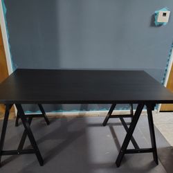 Ikea Linnmon Table Black 59 X 29 1/2