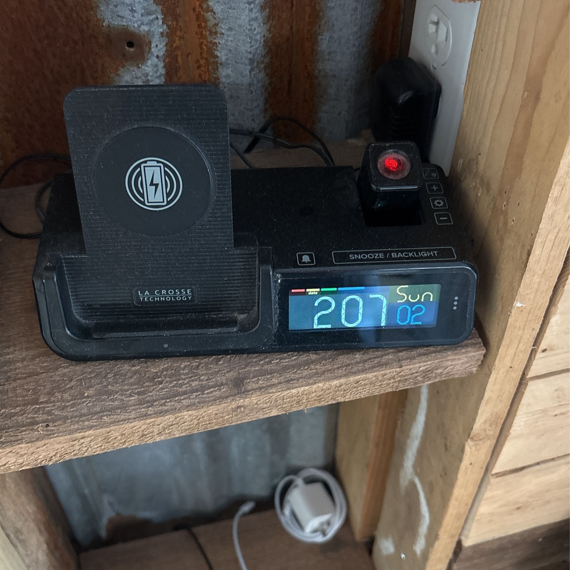 Lacross Tech Alarm Clock W/ Phone Charger