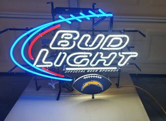 Neon Light - LA Chargers Bud Light Neon Light