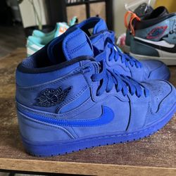 Nike Jordan1 Blue Suede 8M/9.5W