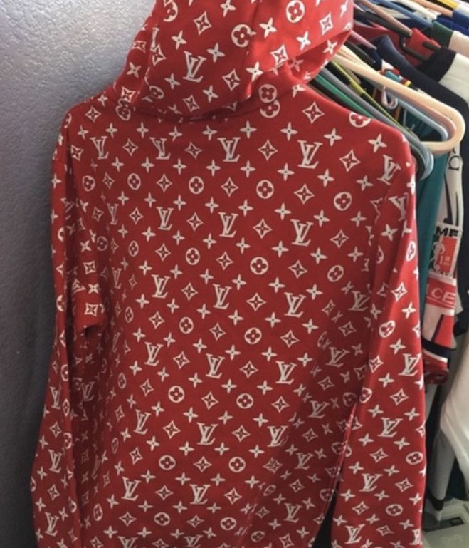 Louis Vuitton x Supreme Hoodie LV medium for Sale in Great Neck