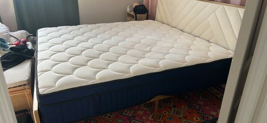 King size mattress bed and frame