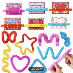 Valentine’s Day 28 Pk Pop Tubes Set
