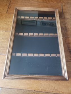 17 " Long Spoon Souvenir Display Case Vintage Glass Wood