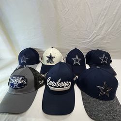 Dallas Cowboys Hat Bundle (8 Total) | New Era | NFC East Champions | Vintage & Modern Mix