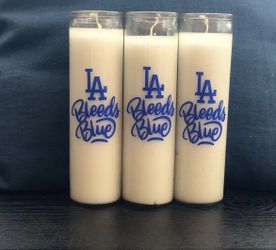 Dodgers Candle 
