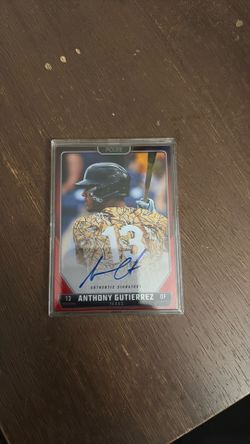 Anthony Gutierrez Baseball Card