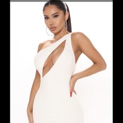 One Shoulder Mini Dress Size Médium